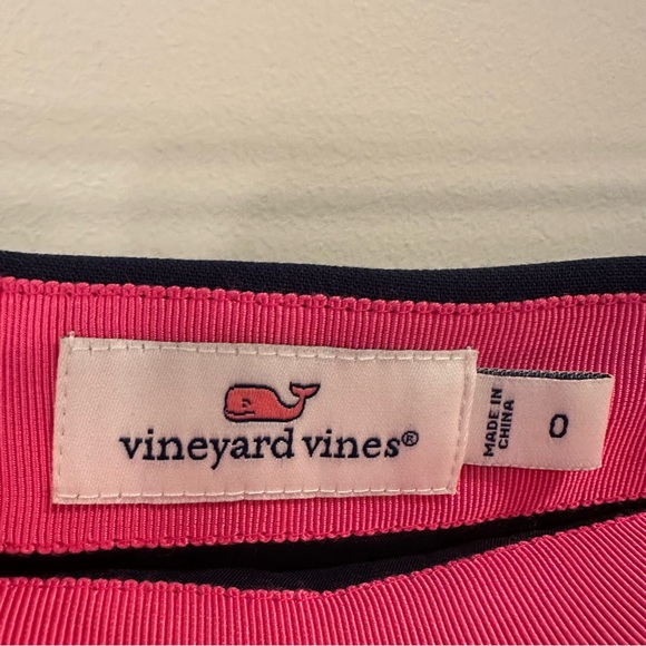 Vineyard Vines | Navy Skirt with Embroidered Hem - Picture 2 of 4